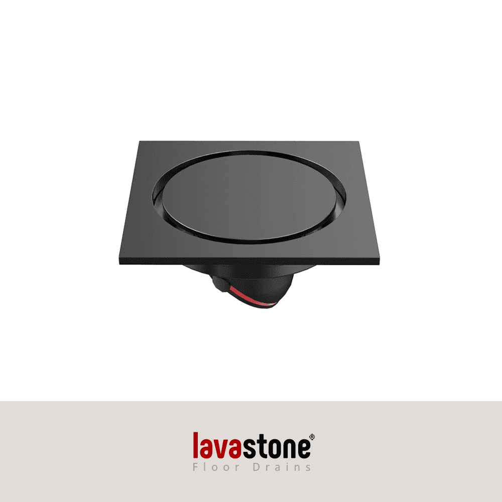 Duro 10095 Brass Floor Trap (Floor Drain) · Matte Black