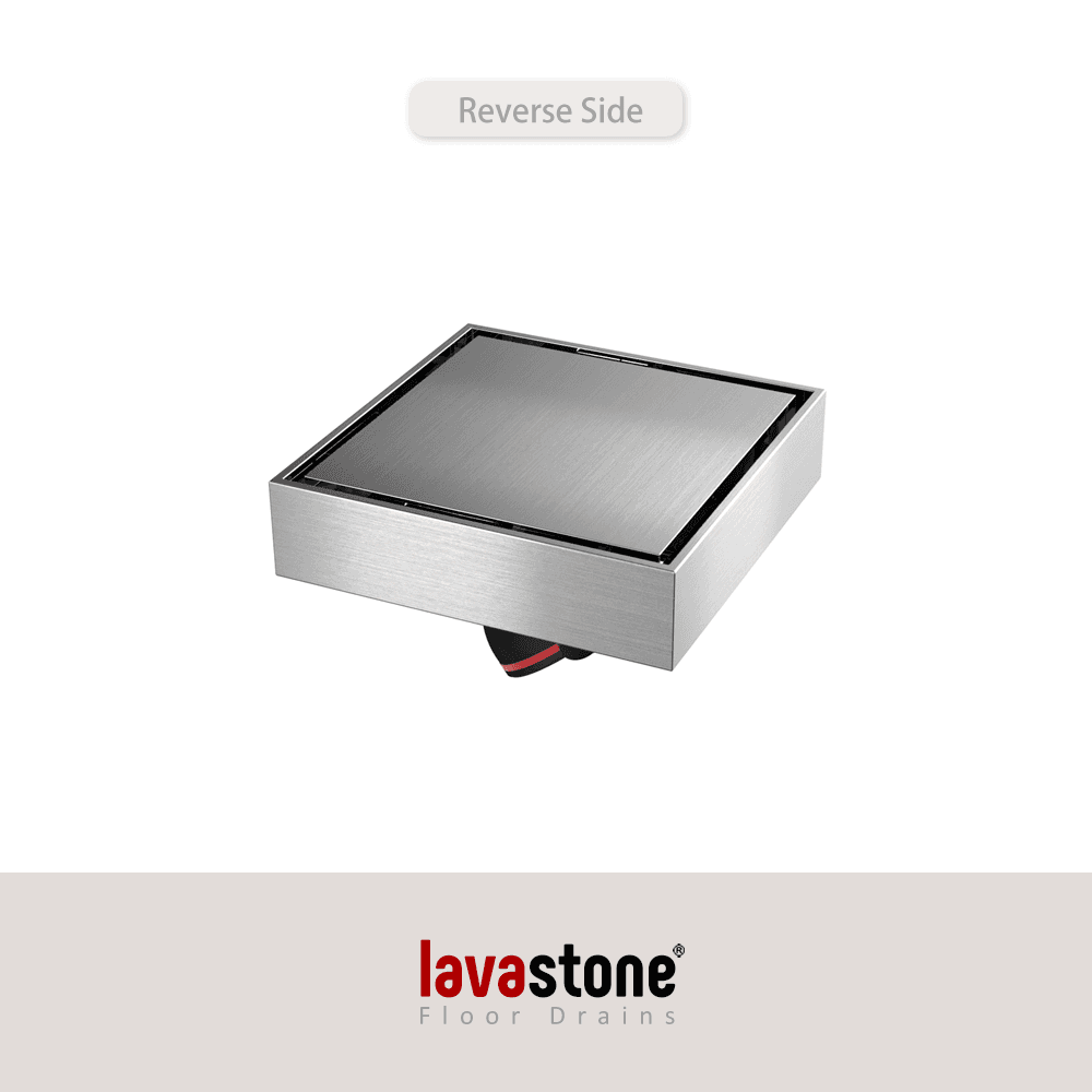 SS 10036 Invisible Floor Trap (Tile Insert Drain) · Brushed Stainless Steel