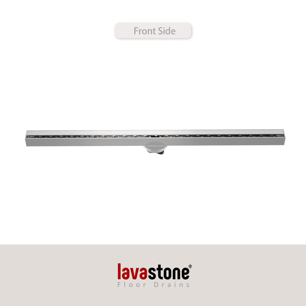SS 60095 Ultra-Slim Linear Floor Trap (Floor Drain) · Brushed Stainless Steel