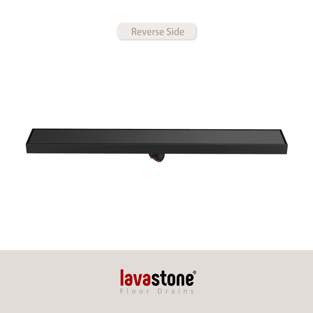 SS 60036 Invisible Linear Floor Trap (Tile Insert Drain) · Matte Black