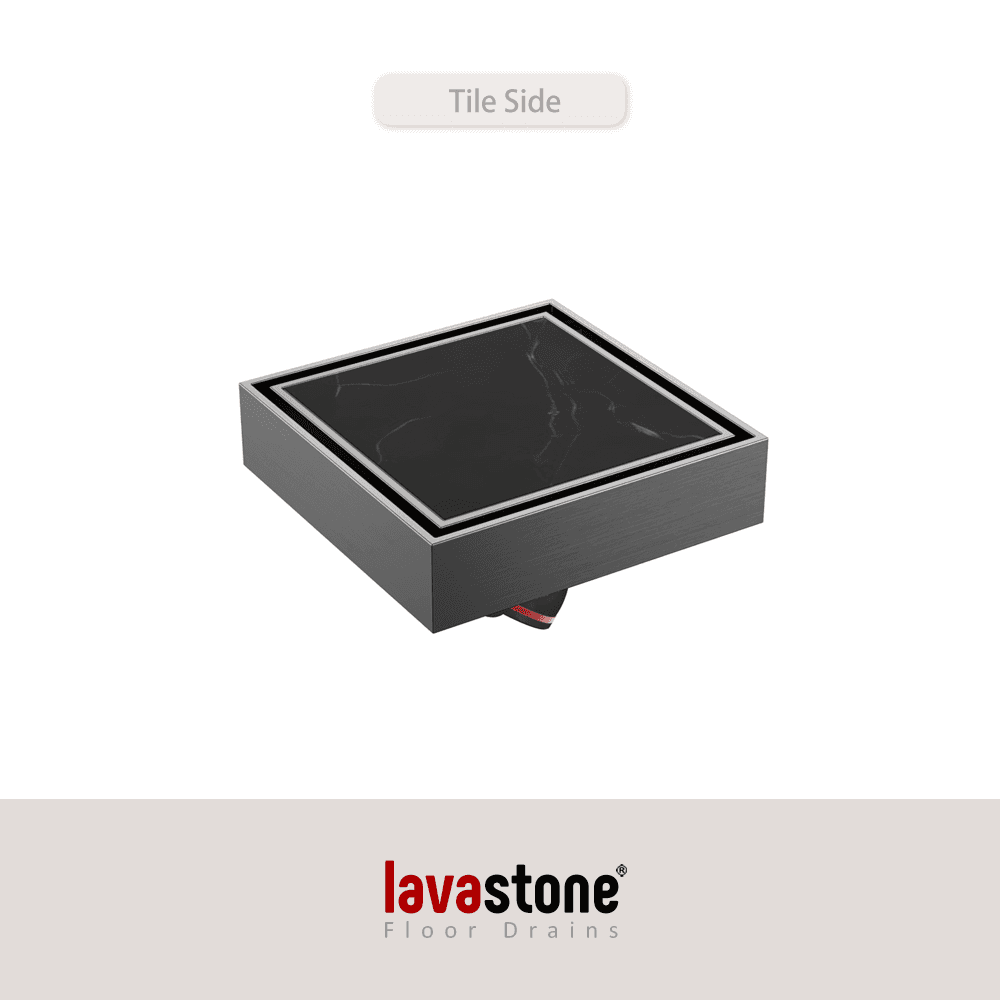 SS 10036 Invisible Floor Trap (Tile Insert Drain) · Gun Metal
