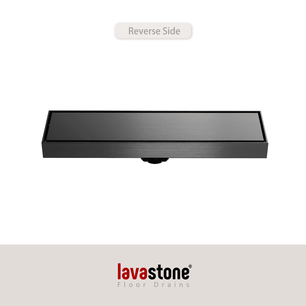 SS 30036 Invisible Linear Floor Trap (Tile Insert Drain) · Gun Metal