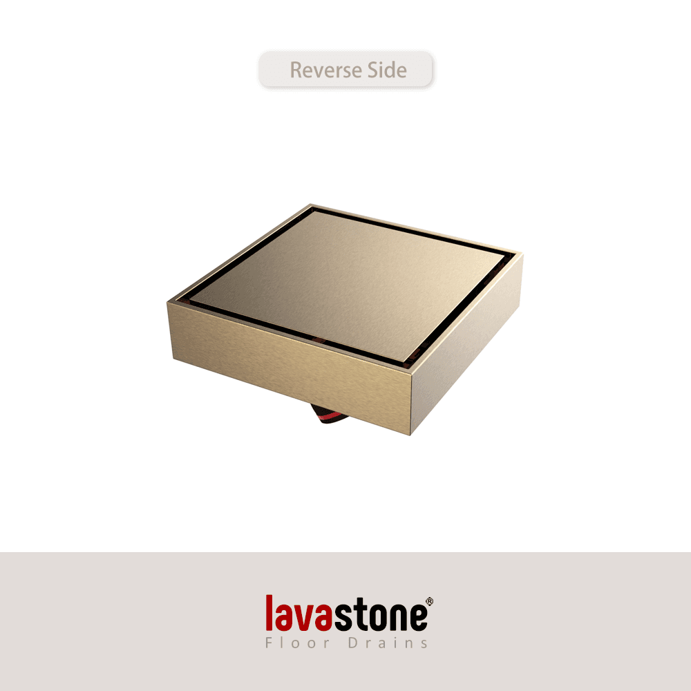 SS 10036 Invisible Floor Trap (Tile Insert Drain) · Brushed Gold